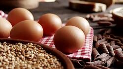 Eggs, pasta, flour... Stock Footage