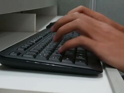 Typing Stock Footage