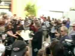 Dedication of Christopher Walken's Hand and Footprints Stock Footage