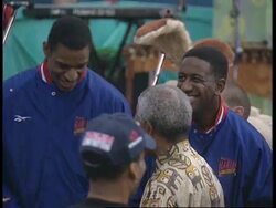 S. AFRICA: BASKET: HARLEM GLOBETROTTERS CELEBRATE MANDELA'S BIRTHDAY News Clip