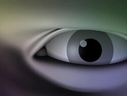 (Loop) Close-up of Eyes Stock Footage