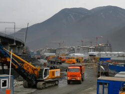 E. ON IBU Biathlon World Cup - Sochi Stock Footage