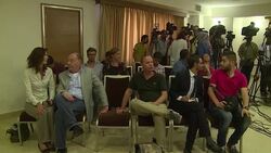 CLEAN : Dutch Foreign Minister speaks to reporters in Gaza News Clip