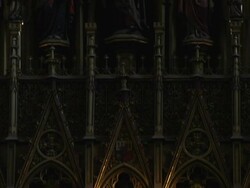 Tilt Down Shot  St Bartholomews Cathedral Pilsen West Bohemia Czech Republic Stock Footage