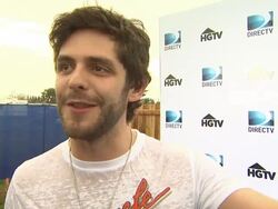 INTERVIEW - Thomas Rhett at DIRECTV Continues To Dominate Super Bowl Week With First Ever DIRECTV Super Fan Festival - Night One Stock Footage