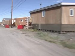 Driving through an Inuit Village News Clip