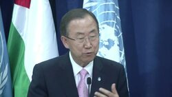 UN chief asserts support for new peace talks during meeting with Abbas News Clip