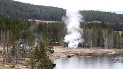 Yellowstone River Sulfur Stock Footage