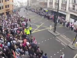 ATMOSPHERE: 'Our Greatest Team Parade' London 2012 on September 10, 2012 in London, England (Footage by WireImage Video/Getty Images) Stock Footage