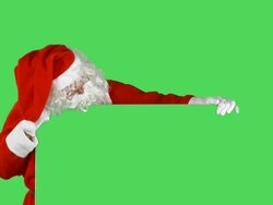 Advertising Santa Claus Stock Footage