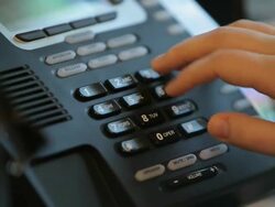 Office Telephone Stock Footage