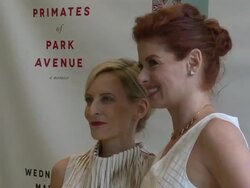Wednesday Martin, Debra Messing at 'Primates of Park Avenue' By Dr. Wednesday Martin Release Event at Children's Museum Of The East End Stock Footage