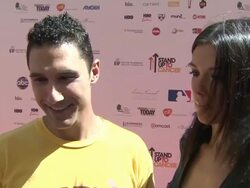 INTERVIEW: Ethan Zohn & Jenna Morasca on why they wanted to be involved, what the initiative means to them personally,  (Footage by WireImage Video/GettyImages) Stock Footage