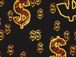 Dollar symbol loop in scratch film style Stock Footage