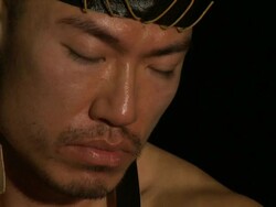 Asian Pacific Tribal Warrior 03 Stock Footage