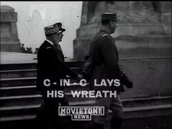 C-IN-C LAYS HIS WREATH - News Clip