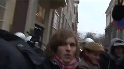 Students clash with riot police in protests against education cuts News Clip