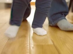 Baby Walk Stock Footage