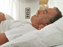 HD: Snoring Husband Stock Footage