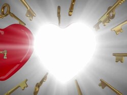 Key to your heart, concept Stock Footage