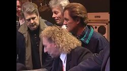 Status Quo & The Beach Boys pose for photos before their concert at the Brixton Academy News Clip