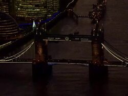 London Bridge Night aerials News Clip