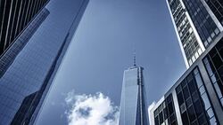 New York City, One World Trade Center - Freedom Tower Stock Footage