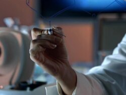 HD DOLLY: Young Scientist Writing Chemical Formula Stock Footage