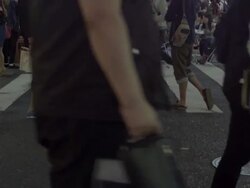 TU Buildings and people in Shinjuku, Tokyo, Japan. Stock Footage