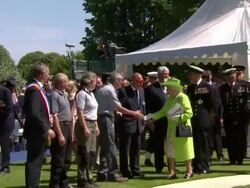 Queen at D Day Remembrance Service in Bayeux News Clip