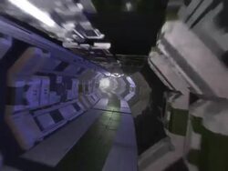 Sci-Fi Corridor Stock Footage