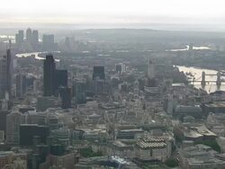City of London Aerial Pan News Clip