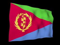 Eritrea Flag Stock Footage