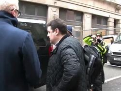 Celebrity Sightings - Peter Kay; Chris Evans Stock Footage