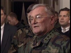 BOSNIA: TUZLA: US GENERAL WARNS AGAINST THREATS MADE TO UN TROOPS News Clip