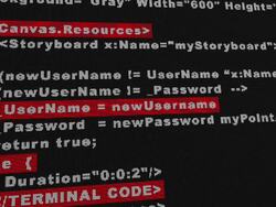 Computer code Stock Footage