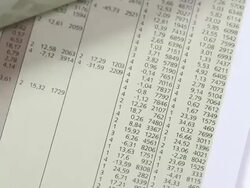 Documents with digits Stock Footage