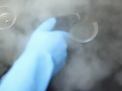 Steam Cleaning Kitchen Sink and Disposal Drain Stock Footage