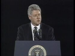 USA: PRESIDENT CLINTON'S STAND FIRM AGAINST TERRORISM SPEECH Instructional Video