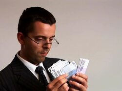 HD: Counting Money Stock Footage