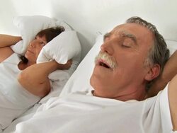 HD: Snoring Husband Stock Footage