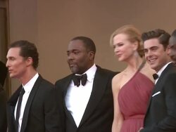 Nicole Kidman, Zac Efron, Matthew McConaughey, John Cusack, Macy Gray, David Oyelowo, and Lee Daniels at The Paperboy Premiere: 65th Cannes Film Festival at Lumiere on May 24, 2012 in Cannes, France (Footage by WireImage Video/Getty Images) Stock Footage