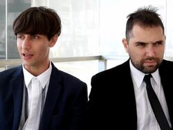 INTERVIEW - Agustin Toscano and Ezequiel Radusky Stock Footage