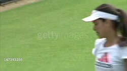 Ana Ivanovic Trains on Court News Clip