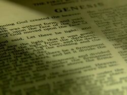 tilt up bible pages Stock Footage