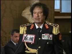 Gadhafi, Somali PM comment on piracy crisis News Clip