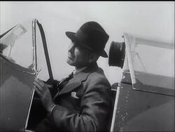Captain Balfour Flies A ""Spitfire"" News Clip