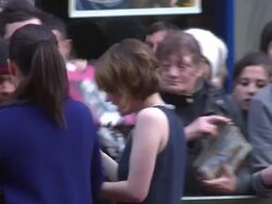 Emily Browning at the Sucker Punch UK Premiere at London England. (Footage by WireImage Video/GettyImages) Stock Footage