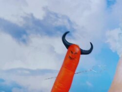 Angel and devil, finger concept Stock Footage