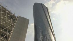 CLEAN : STOCKSHOTS: Headquarters of Qatar 2022 News Clip